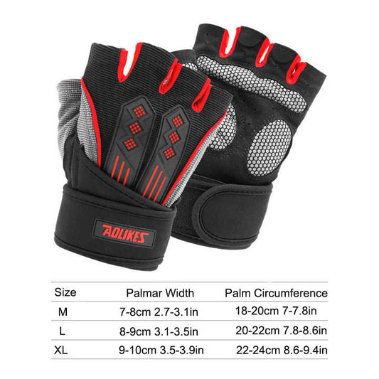 Fingerless Gym Gloves with Wrist Support | FitCore Essentials